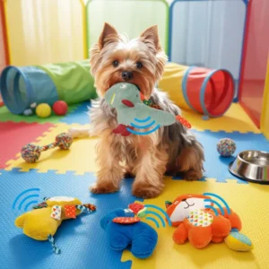 MIDEPET Factory High Quality Color Block Designer Designed Fashionable Best Selling Squeaky Companion Pet Plush Toy