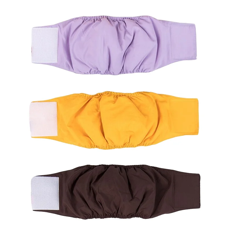MMG Adjustable Reusable Dog Pants High Absorbing Sanitary Pet Diaper Washable Waterproof Fabric Printed Male Dog Diaper