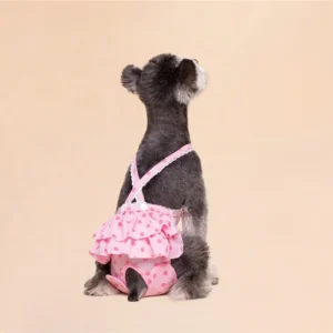 MMG Female Dog Cotton Diapers Reusable Washable Leisure Pet Panties & Diaper Skirt for Dogs Spring Summer Winter