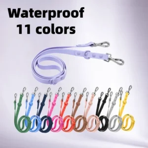 Macaron Color Waterproof Pet Dog Leash PVC Material Metal Hook in Stock Factory Directly Low MOQ Fast Delivery