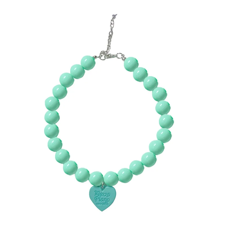 Macaron Colored Love Collar Pet Necklace Cat Dog Necklace Pet Supplies for Dogs and Cats