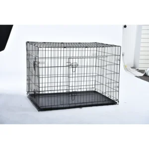 Made in Vietnam Multiple Sizes Double Door Foldable Metal Wire Cat Dog Crate Pet Cage