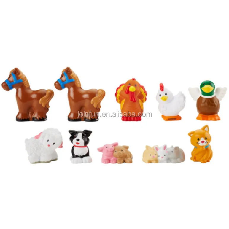 Make Small Plastic Animal Figures New Design Mini Animal Figure Custom Cute OEM Plastic Small Animal Figures