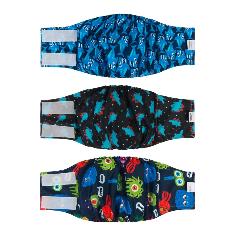 Male Dog Diapers Washable Doggie Diapers Dog Belly Bands for Male Dogs Wraps Pet Diaper Fashion Design