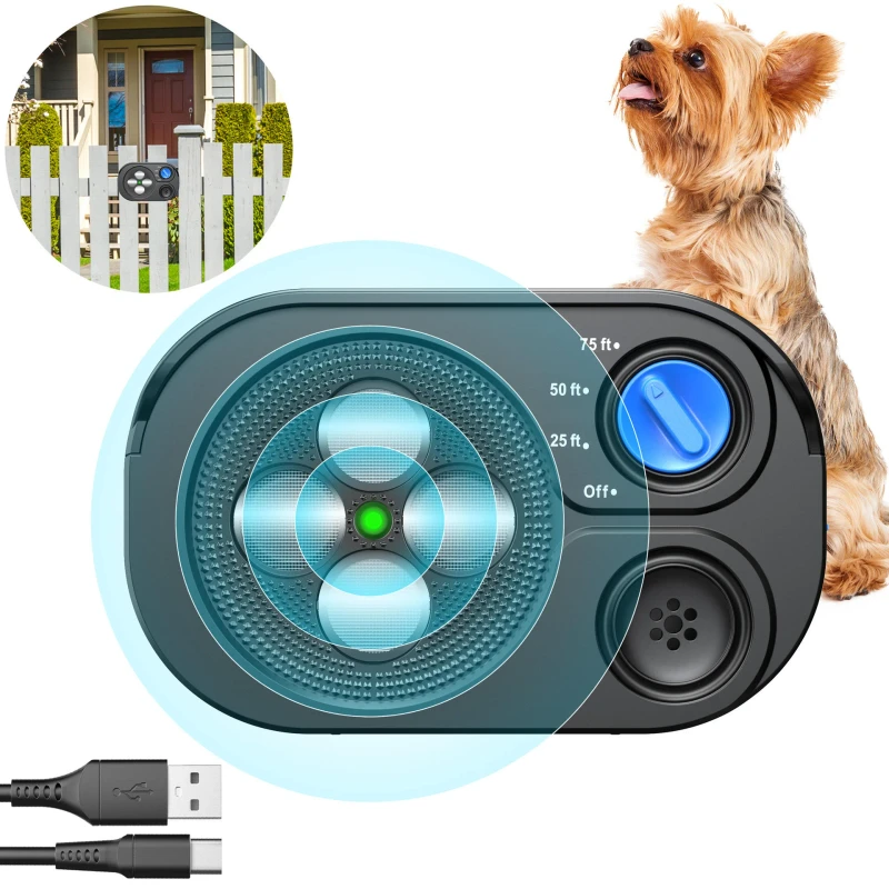 Manual Eco Friendly Dog Training Device App Control Safe Anti Barking Control Household Ultrasonic Barking Stopper