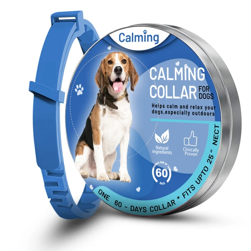 Manufacturer Adjustable Pet Lavender Oil Scented Calming Collars Excessive Barking Control for Dogs