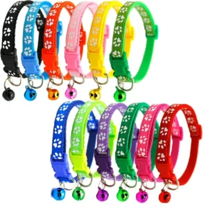 Manufacturer Adjustable Soft High Quality Nylon Custom Pet Dog Collar with Bell