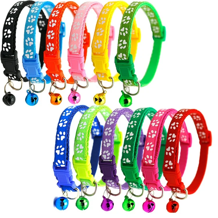 Manufacturer Adjustable Soft High Quality Nylon Custom Pet Dog Collar with Bell