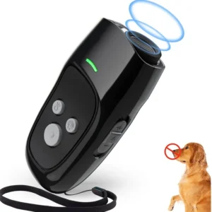 Manufacturer Anti Barking Training Device Rechargeable Ultrasonic Dog Bark Deterrent 3 Frequency Repeller 5m Range LED