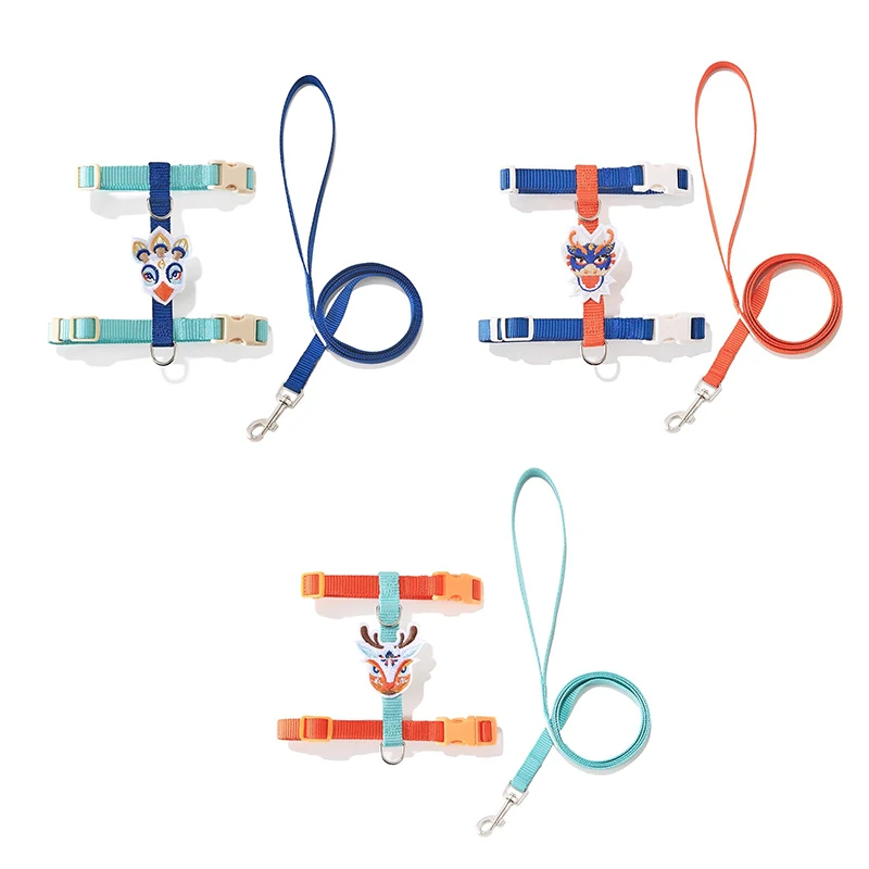 Manufacturer Cat Harness Custom Dog Harness Collar Leash Set Pet Dog Harness