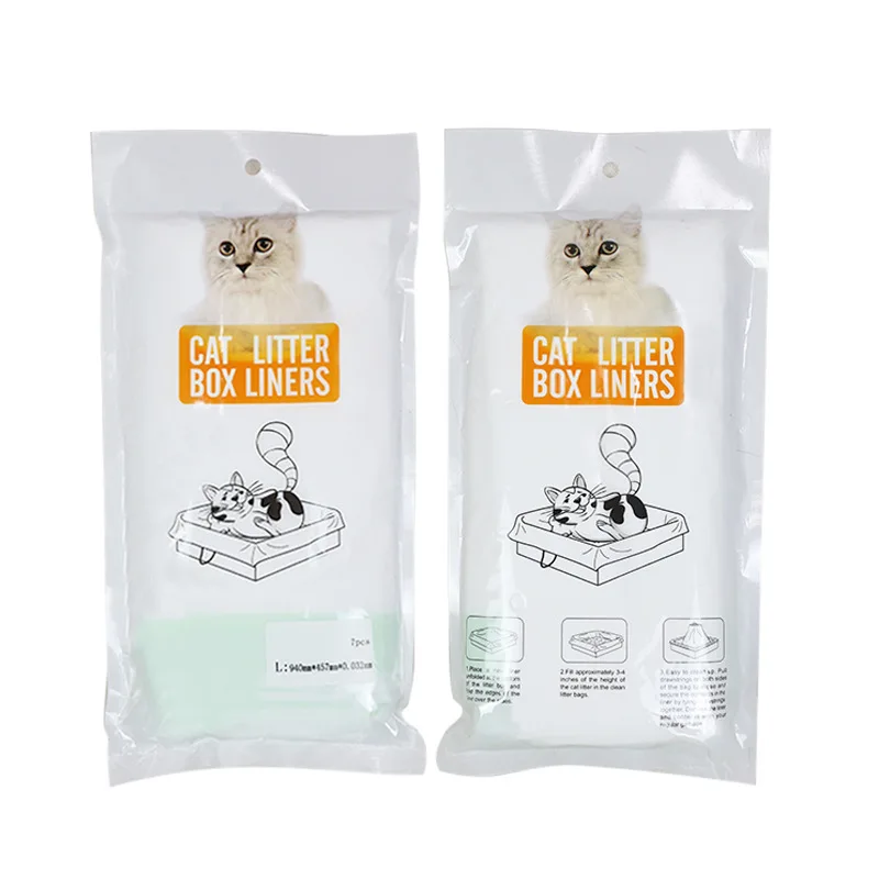 Manufacturer Cat Litter Tray Bag Custom Compostable Cat Litter Plastic Bag for Different Size Cat Litter Box