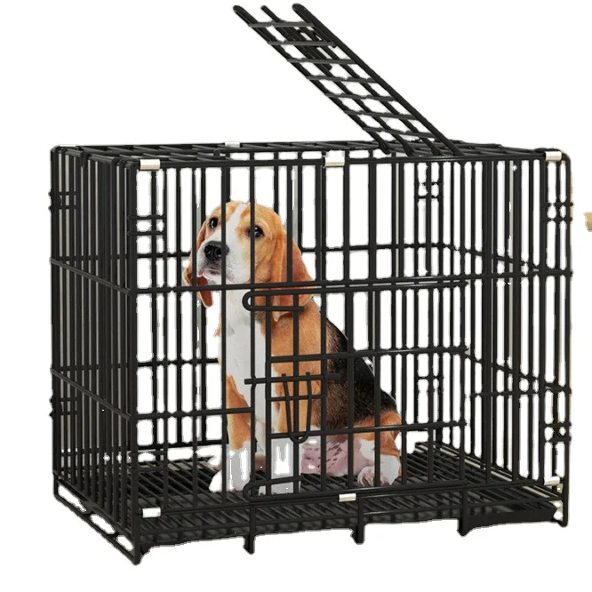 Manufacturer Collapsible Stainless Steel Metal Wire Pet Carrier Cage Large Kennel