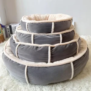 Manufacturer Custom Logo Donut Round Product Dog Cat Pet Bed Accessories