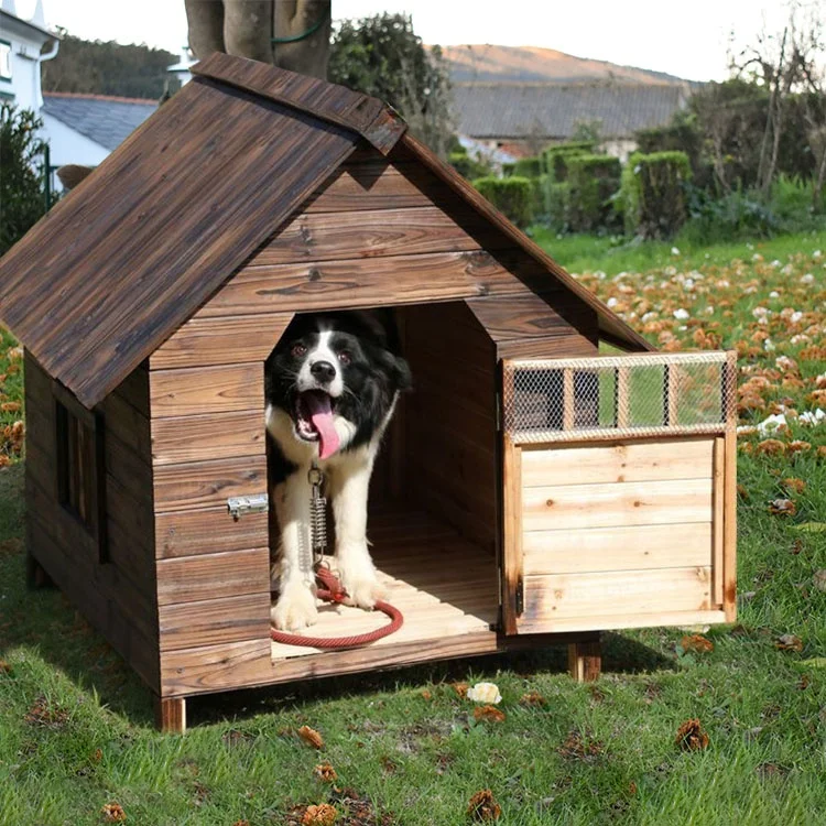 Manufacturer Customized Luxury Wooden Indoor and Outdoor Large Dog Bed Detachable Cat Pet House