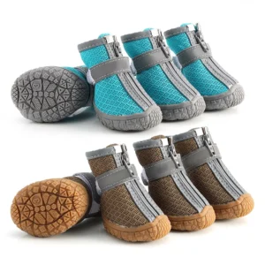 Manufacturer Luxury Anti-Slip Bling Pet Dog Shoes Modern Classic Solid Style Breathable and Warm