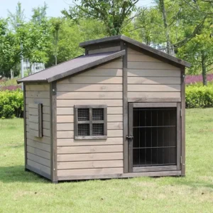 Manufacturer Luxury Outdoor Solid Wood Universal Dog Kennel Waterproof Dog Cage Villa Extra Large Dog House Furniture