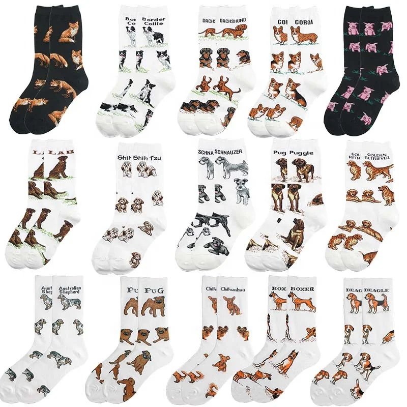 Manufacturer New Cute Socks Trend Fashion Pet Animal Collection Unisex Socks