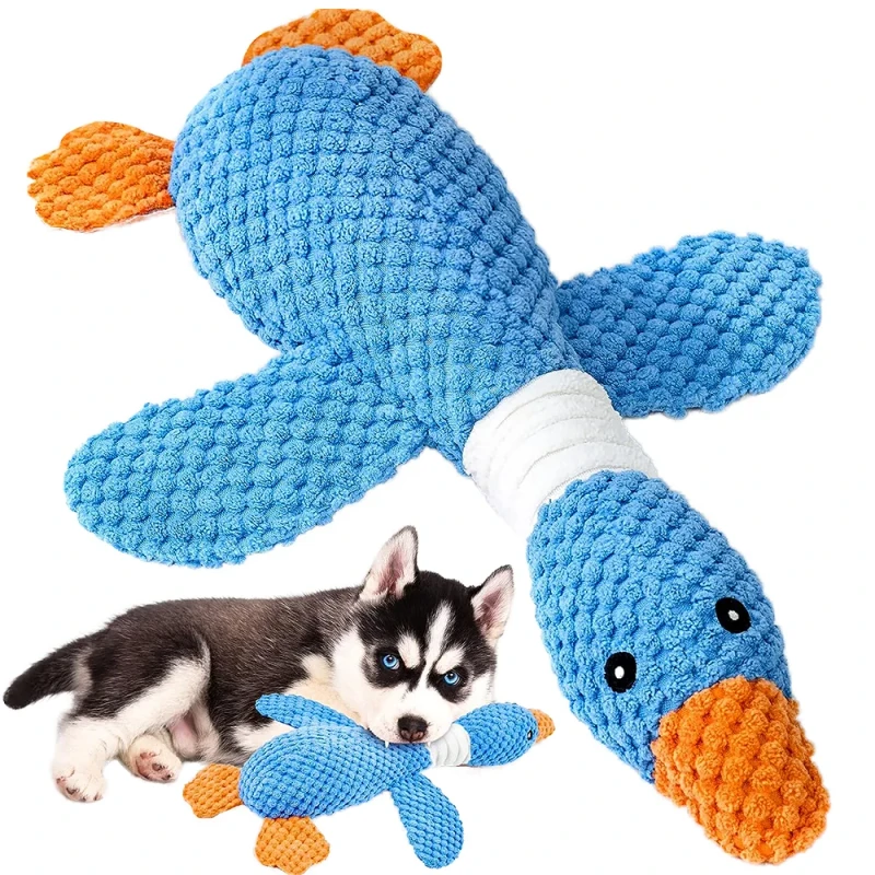 Manufacturer New Design Fluffy Squeaky Plush Indestructible Portable Eco Friendly Sounding Cute Dog Chew Toys