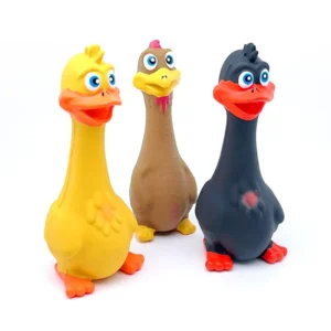 Manufacturer Non Toxic Latex Duck Chicken Squeaky Chew Toys Pet Toys