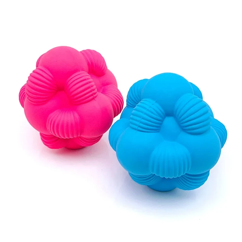Manufacturer Non Toxic Squeaky Ball Shaped Latex Dog Chew Toy Interactive Pet Toys