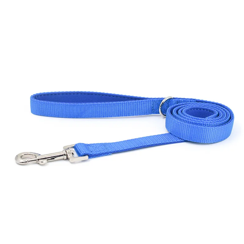 Manufacturer Nylon Dog Leash Pecheras Para Perros Training Pet Leash Custom Color Haustierleine Guinzaglio Animali Domestici