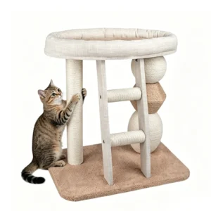 Manufacturer OEM Beige Sisal Scratching Post for Cats