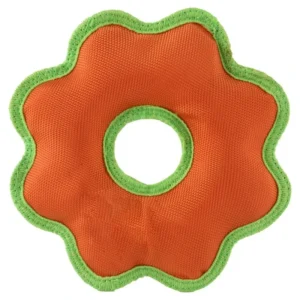Manufacturer Oxford Gear Ring Shaped Colorful Pet Tough Toys Bite Resistant Squeaky Dog Toys Outdoor Playing