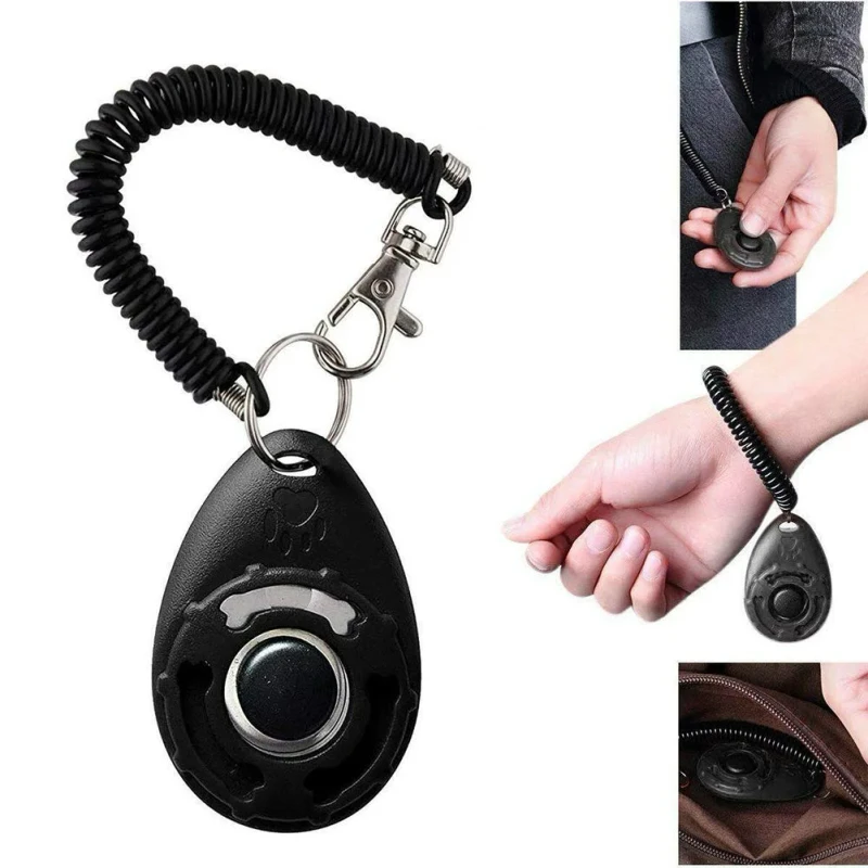 Manufacturer Round Dog Clicker Multi-Colors Sound Stop Barking Training Whistle Made of Durable Plastic