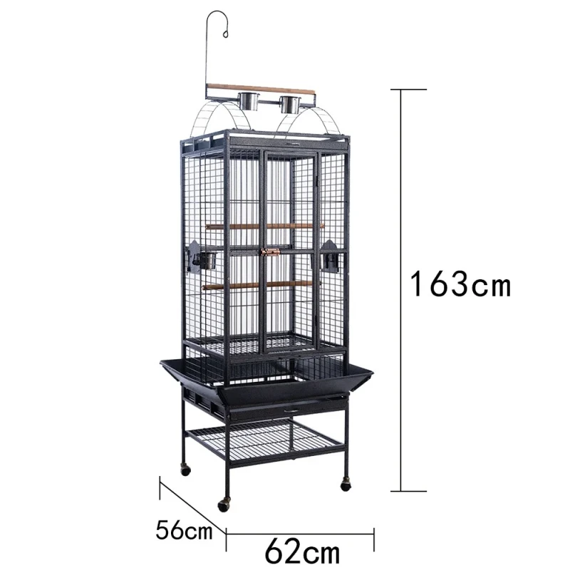 Manufacturer Supplies BE 12 Parrot Cages Metal Wire L Large Breed Complete Specifications Parrot Bird Cages Bird Villas