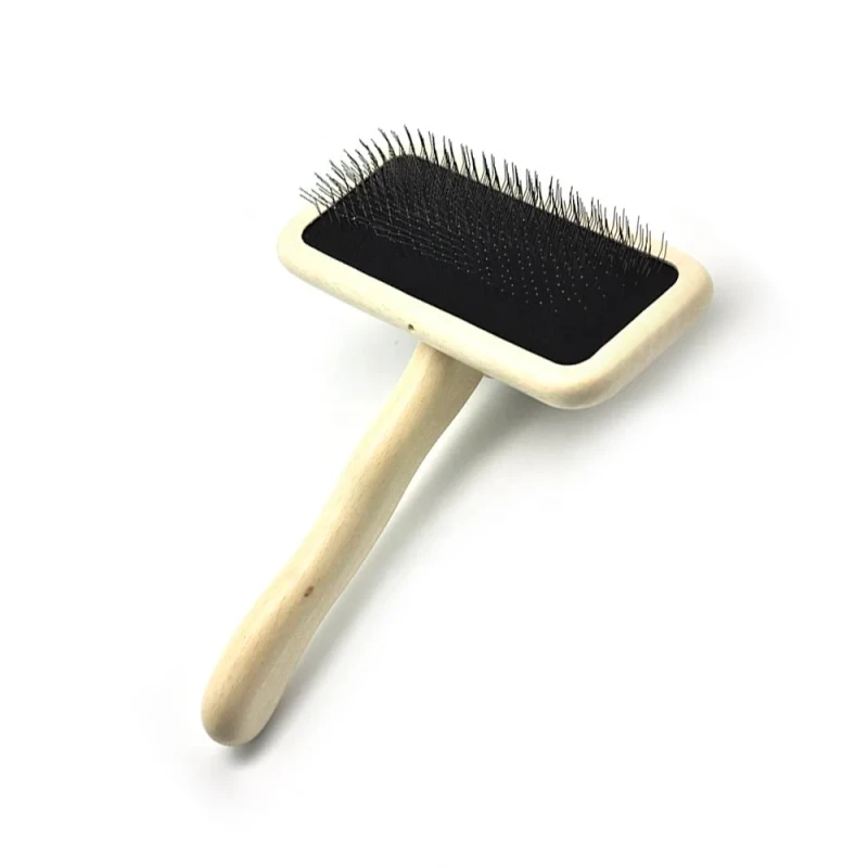 Manufacturer's Quality Wood Pet Grooming Brush Safe & Easy Cleaning PET Grooming Products