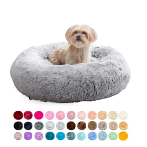 Manufacturers Round Plush Soft Warm Pet Dog Accessories Bed Sofa Cat Dog Bed Kennel Pet Bed