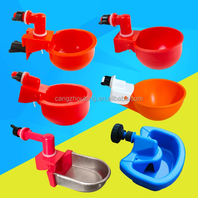 Many Type DIY Automatic Bird Duck Broiler Chicken Drinker Fountain Plastic Poultry Water Cups