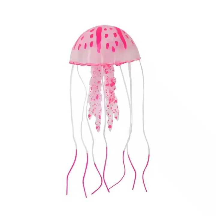 Marine Aquarium Decoration Jellyfish Luminous Accessories Aquatic Plants for Natural Aquariums and Fish Bowls