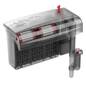 Marine Bio Wheel Hang on Back Aquarium Power Filter with Spiral Floating Skimmer