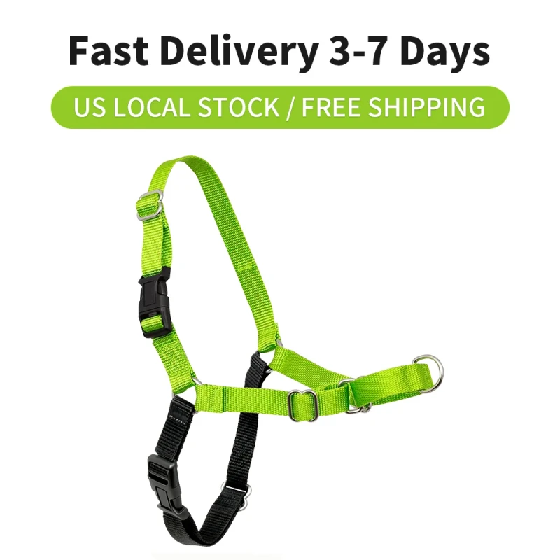 Martingale Nylon Pet Harness Adjustable Comfort Dog Harness with Multiple Color Options for Training