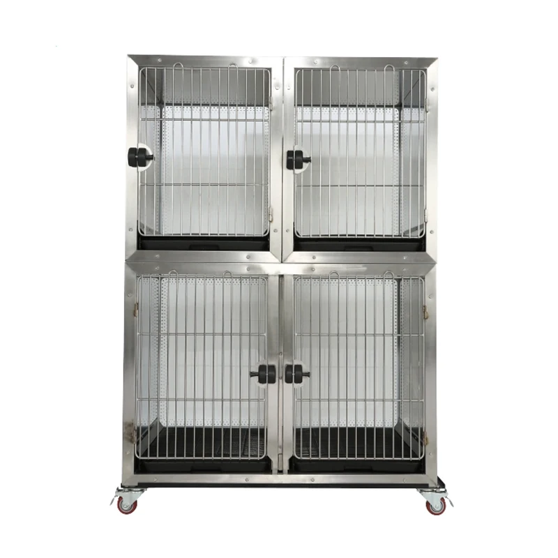 Medium Cage for Cats Pet Cages Houses Stainless Steel Pet Cage