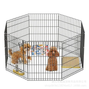 Medium Large Quadrate Kennel Pet Dog Cage Bottomless Indoor Outdoor Dog Fence Solid Pattern Button Closure Eco friendly