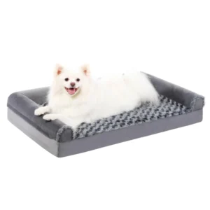 Medium Large XL Eco Friendly Dog Bed U Shaped Pet Sofa Removable Washable Rose Velvet Kennel Sponge Four Seasons Warm Kennel for