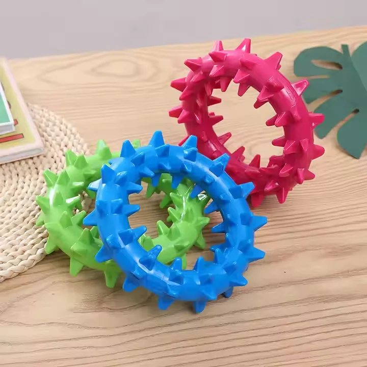 Medium Sized Durable TPR Squeaking Interactive Dog Anti Bite Pet Toy Grinding and Chewing Stick with Squeaking Feature