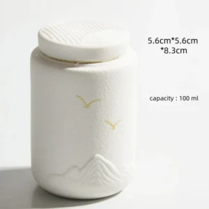 Memorial Ceramic Eco Friendly Ash Urn Pet Human Ashes Storage Cremation Urn Funeral Supply Keepsake Casket Jar Holder Modern