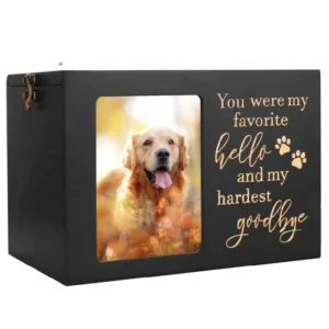 Memory Box Pet Memorial Wooden Pet Funeral Cremation Urns