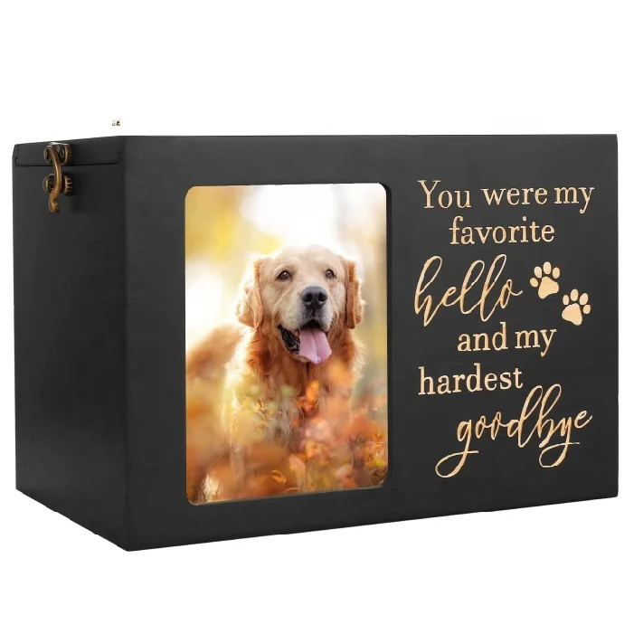 Memory Box Pet Memorial Wooden Pet Funeral Cremation Urns
