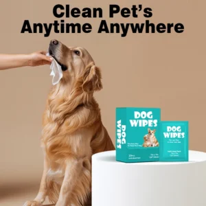 Meow Knight Custom Extra Thick Big Wet Wipes Pet Grooming Flushable for Dogs Cats Butt Paws Skin & Coat Deep Cleaning Unscented