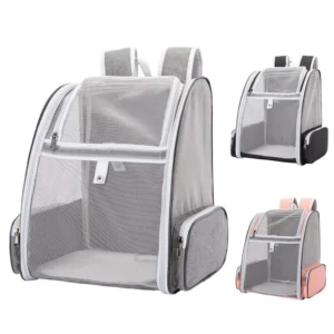 Mesh Breathable Zipper Outdoor Pet Backpack Carrier Foldable Large Capacity Portable Travel Bag 7.5kg Airline Approved