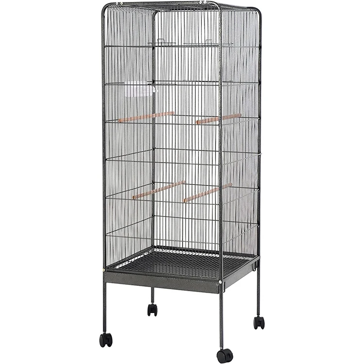 Metal Bird Aviary Parrot Cage Cockatiels Parakeets Animal Cage Bird Cage Large Capacity Parrot Nesting Supplies