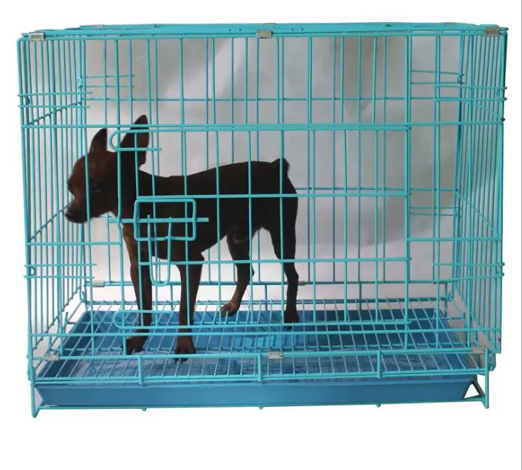Metal Foldable Large Dog Cage Collapsible Pet Cage Kennel Mesh Dog Cage