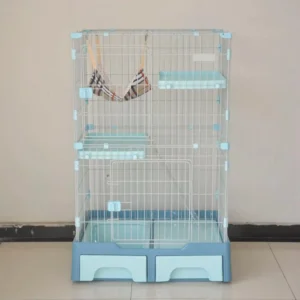 Metal Pet Cat Rabbit Cage Foldable Breeding Large Cage for Pets Cat Cage