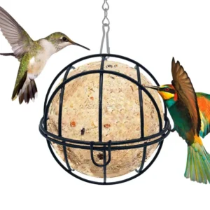 Metal Stand for Hanging Bird Feeder Outdoor Garden Bird Feeder With S Shaped Hooks Wild Bird Feeding Dispenser Suet Ball