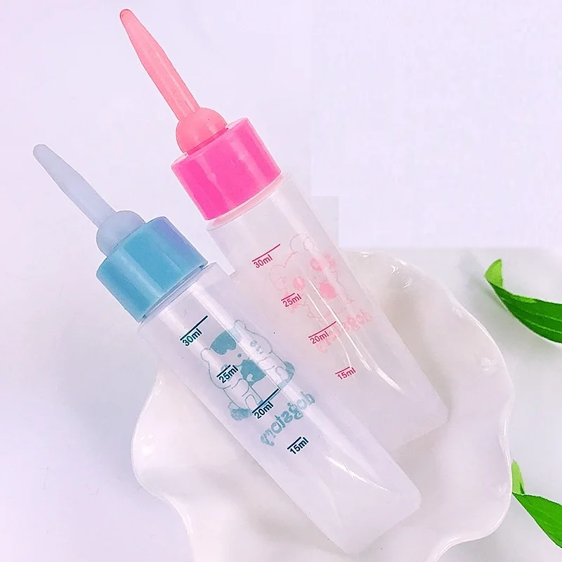 Milk Bottle for Hamsters Milk Feeder for Small Hedgehog Squirrel Baby Mouse Totoro Pet Medicine Water Feeder for Newborn Pets