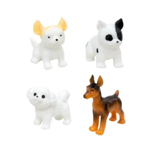 Mini Animal Figurines Home Ornaments Miniature Cute Simulation Pet Puppy Resin Craft Dog for Car Home Decoration Gifts